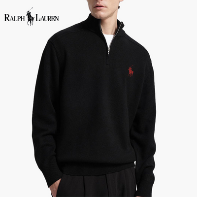 Pull Demi-Zip Ꮢalph Ꮮаᴜгеn Laine Mérinos