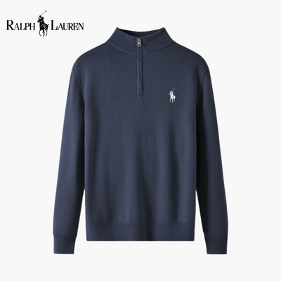 Pull Demi-Zip Ꮢalph Ꮮаᴜгеn Laine Mérinos