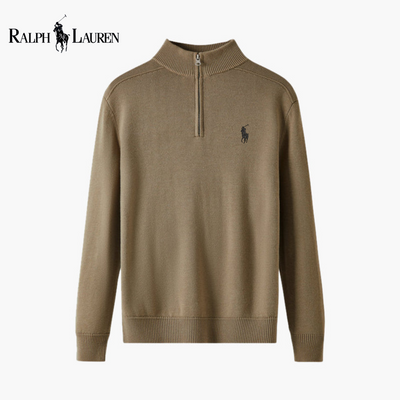 Pull Demi-Zip Ꮢalph Ꮮаᴜгеn Laine Mérinos
