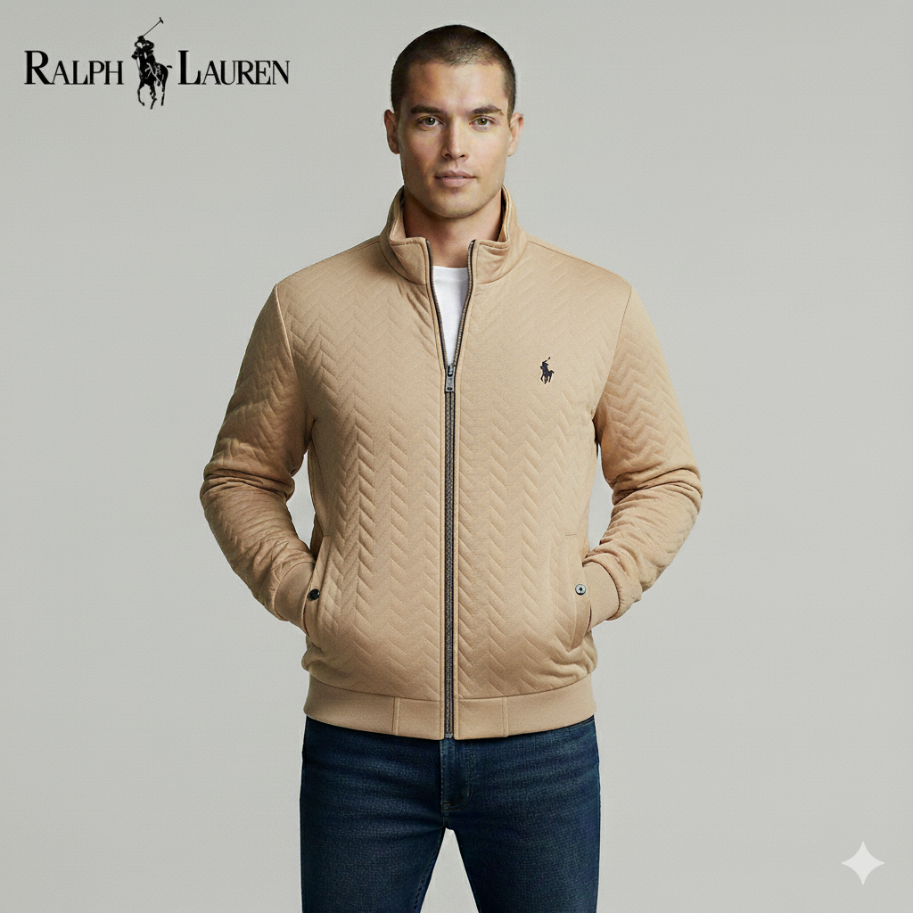 Bomber Texturé Ꮢalph Ꮮаᴜгеn Premium